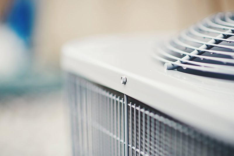 An HVAC unit at a home.