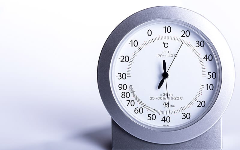 hydrometer and Thermometer on white background, closeup