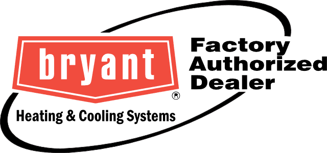 Bryant Heating & Cooling Systems Factory Authorized Dealer logo.