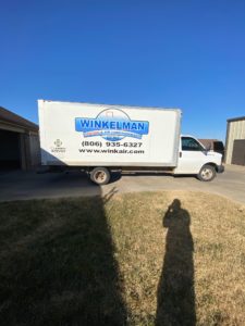 Winkelman Heating & Air Conditioning service vehicle.